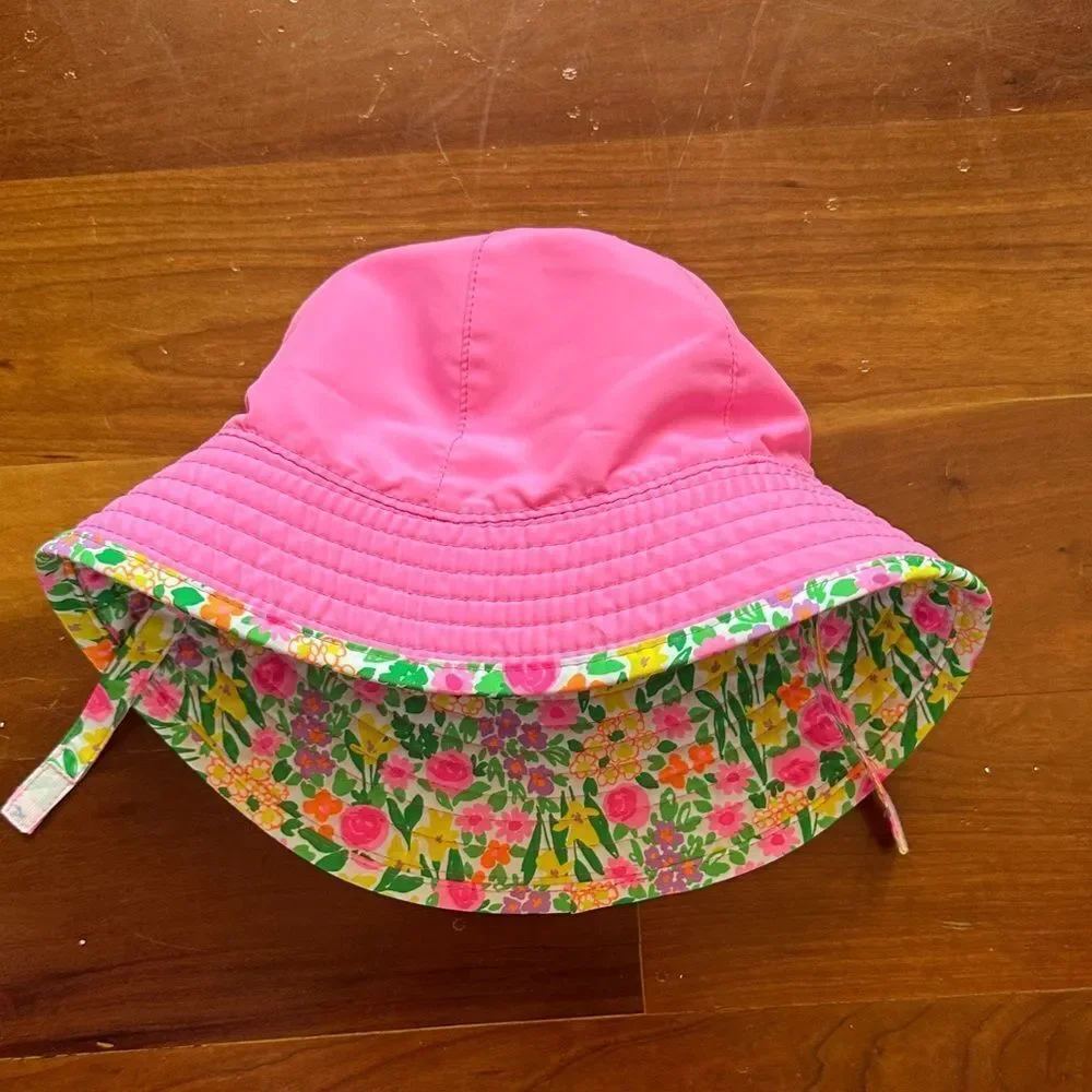 Cat & Jack Kids Floral Hat - Pink, Yellow, Green